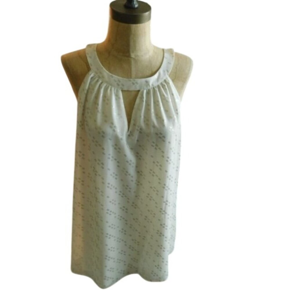 White House Black Market WHBM Size XL Gladiator Lined Sleeveless Blouse Top NWT
